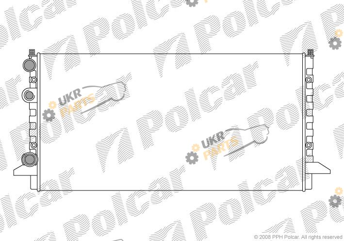 Радиатор охлаждения двигателя Polcar 954708A3
