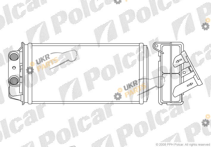 Радиатор печки Polcar 3005N8-2