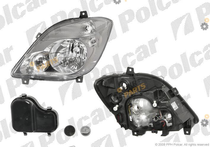 Основная фара Polcar 506509-E