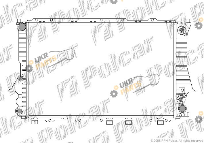 Радиатор охлаждения двигателя Polcar 131608A8