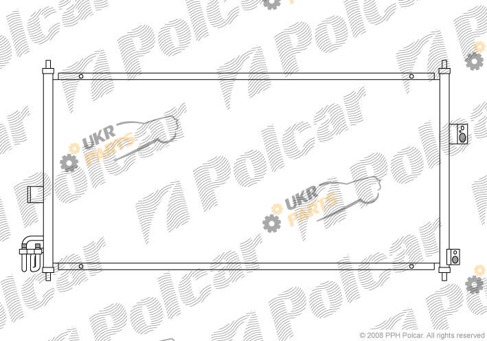 Радиатор кондиционера Polcar 2756K8C1
