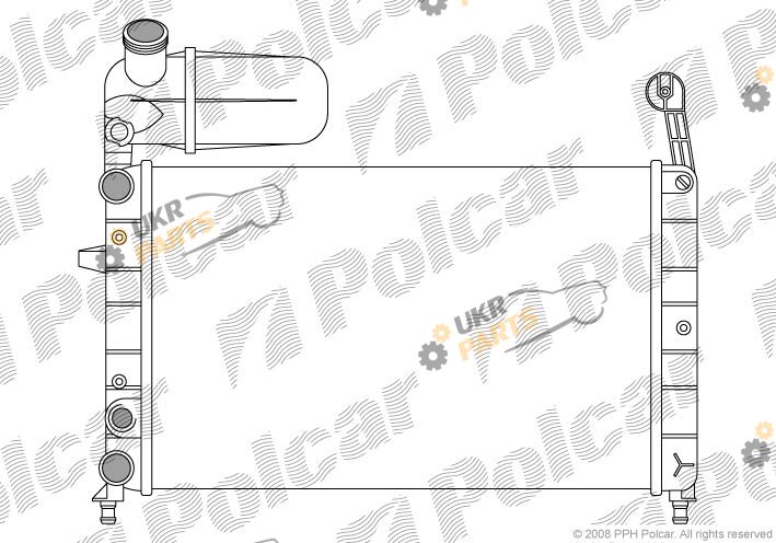 Радиатор охлаждения двигателя Polcar 302608-1