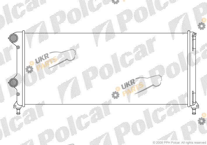 Радиатор охлаждения двигателя Polcar 304008A5