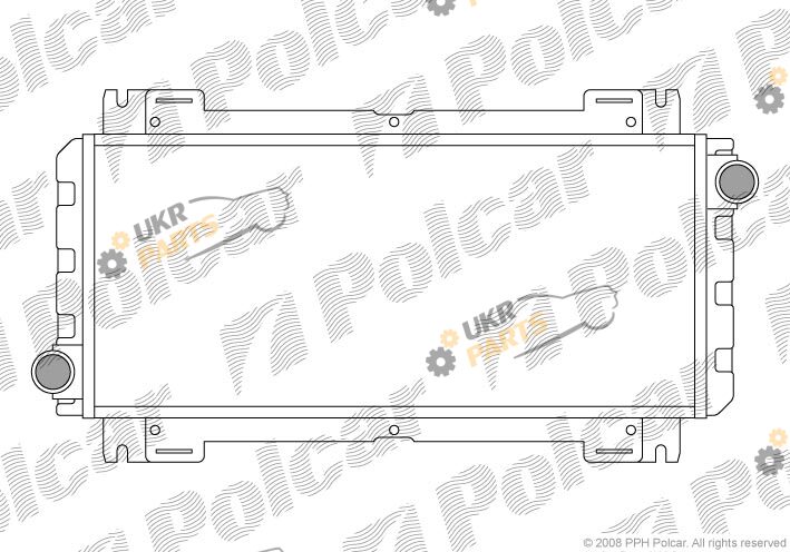 Радиатор охлаждения двигателя Polcar 320808A1
