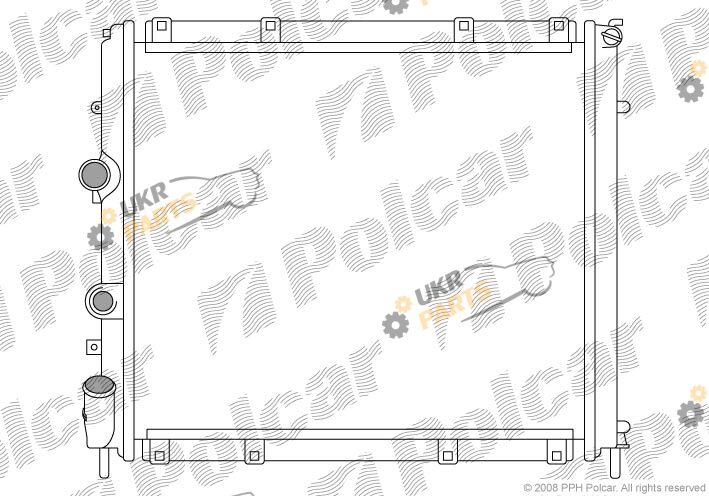 Радиатор охлаждения двигателя Polcar 606008A3