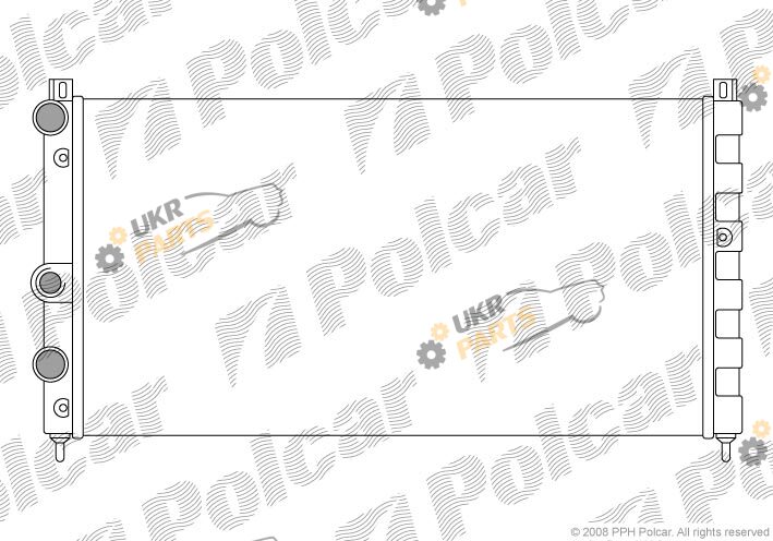 Радиатор охлаждения двигателя Polcar 691008-3