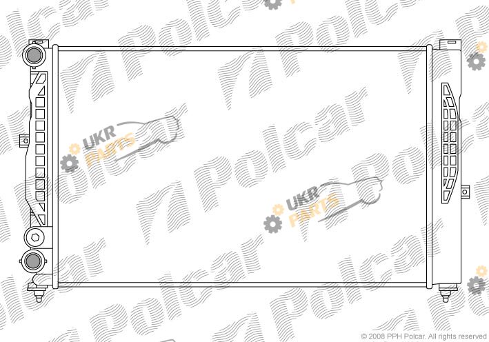 Радиатор охлаждения двигателя Polcar 692508A1