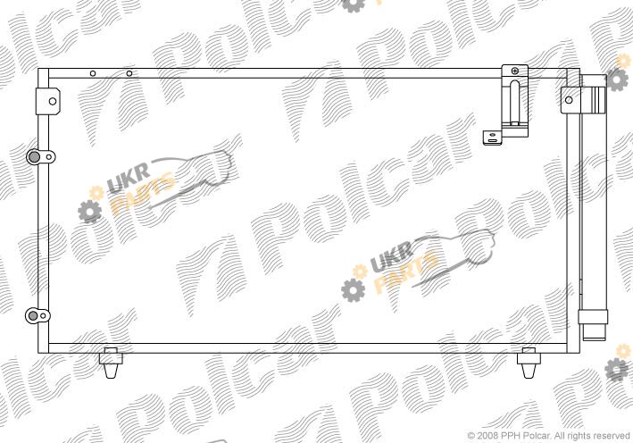 Радиатор кондиционера Polcar 8187K8C1
