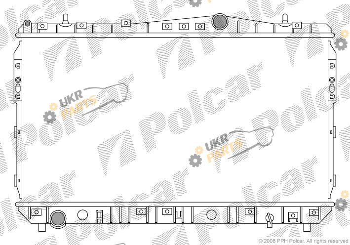 Радиатор охлаждения двигателя Polcar 296008-1