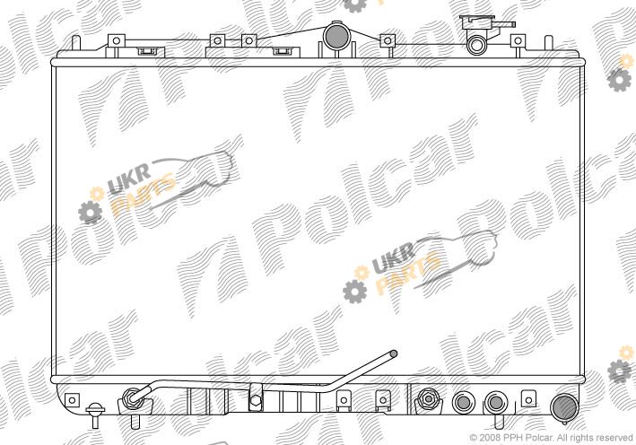 Радиатор охлаждения двигателя Polcar 402208-1