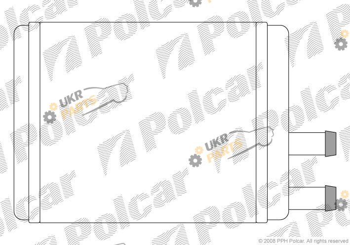 Радиатор печки Polcar 5100N8-1