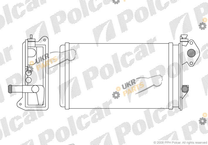 Радиатор печки Polcar 9565N8-1