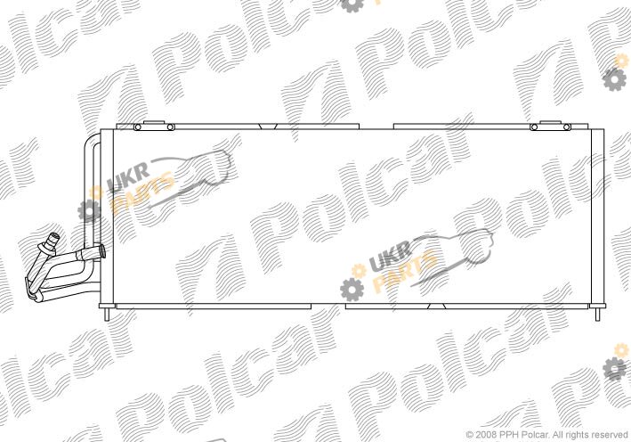 Радиатор кондиционера Polcar 2404K8C3