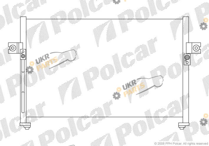 Радиатор кондиционера Polcar 4062K8C2