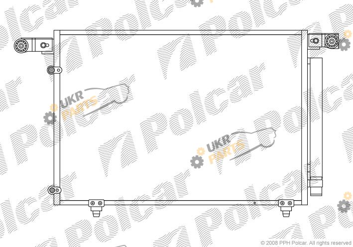 Радиатор кондиционера Polcar 4579K8C1