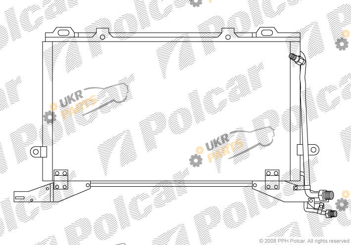 Радиатор кондиционера Polcar 5015K8C4
