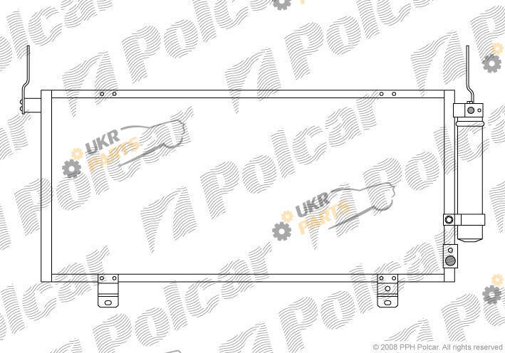 Радиатор кондиционера Polcar 5223K8C1
