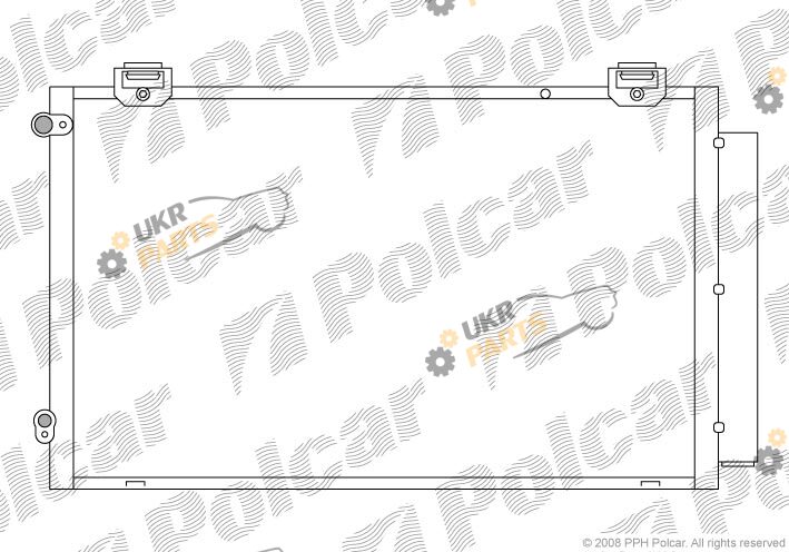 Радиатор кондиционера Polcar 8114K8C1