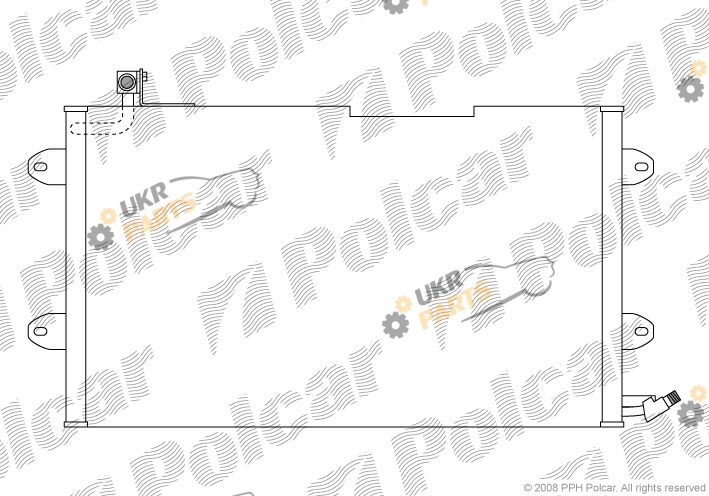 Радиатор кондиционера Polcar 9538K8C2