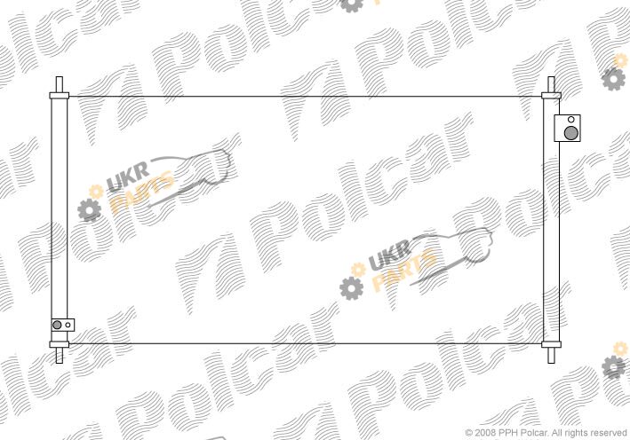 Радиатор кондиционера Polcar 3820K8C3
