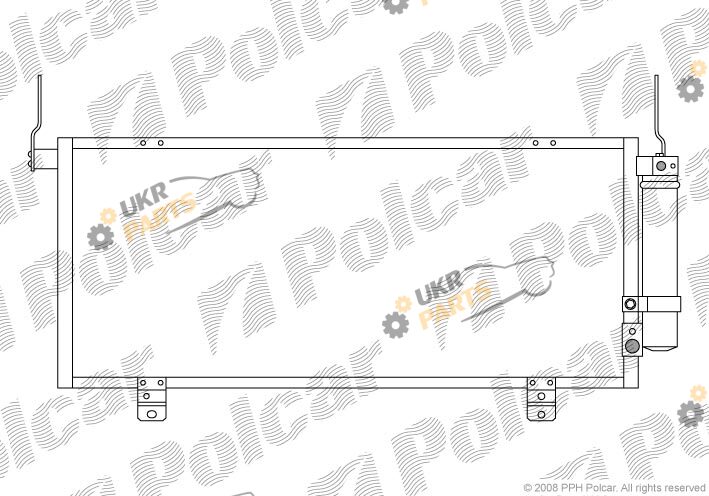 Радиатор кондиционера Polcar 5246K8C1