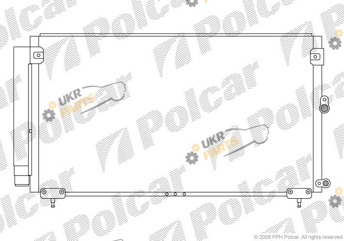 Радиатор кондиционера Polcar 8010K8C1