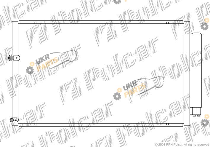 Радиатор кондиционера Polcar 8162K8C1