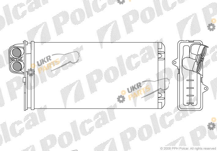 Радиатор печки Polcar 2330N8-1
