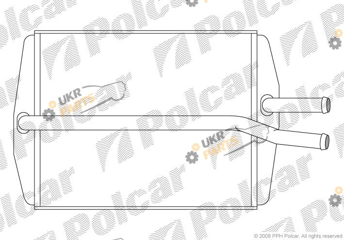 Радиатор печки Polcar 3210N8-1