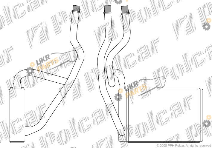 Радиатор печки Polcar 3212N8-1