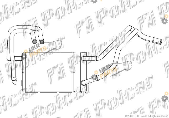 Радиатор печки Polcar 4113N81X