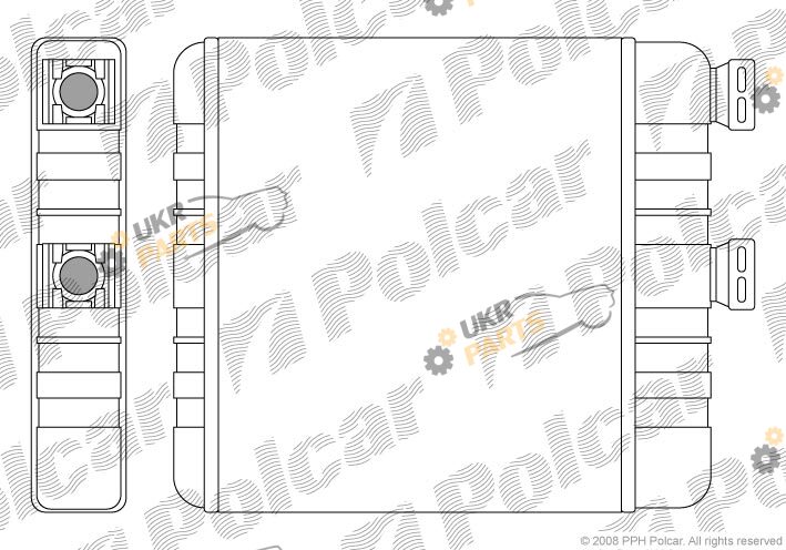Радиатор печки Polcar 5508N8-1