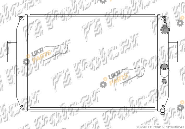 Радиатор охлаждения двигателя Polcar 305008A6