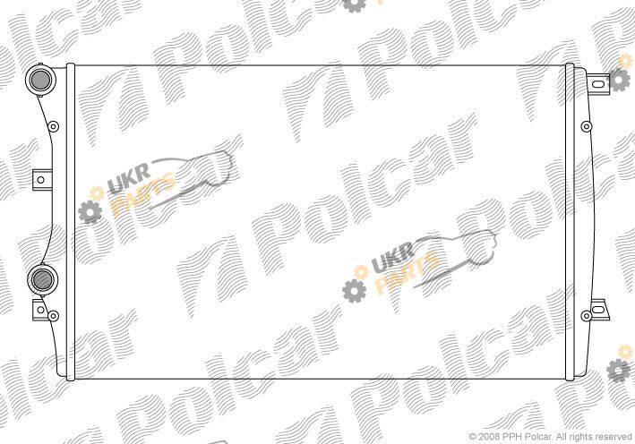 Радиатор охлаждения двигателя Polcar 133108A2