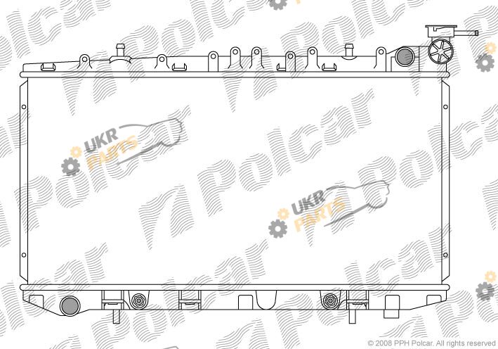 Радиатор охлаждения двигателя Polcar 272908-7
