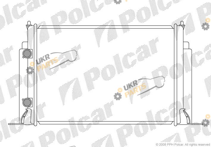 Радиатор охлаждения двигателя Polcar 303008-3