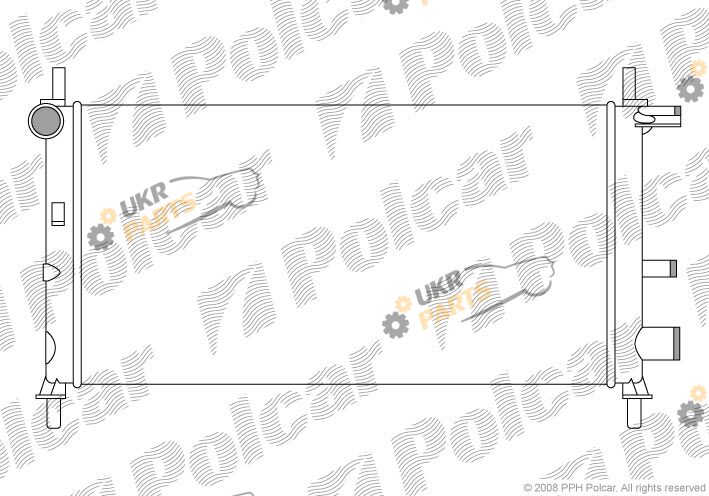 Радиатор охлаждения двигателя Polcar 321008A6