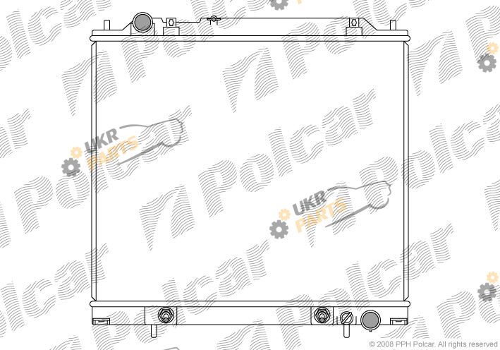 Радиатор охлаждения двигателя Polcar 525008-2