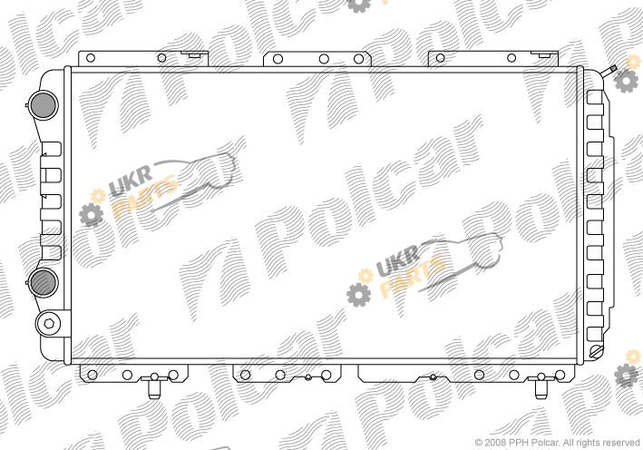 Радиатор охлаждения двигателя Polcar 570208A3