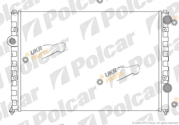 Радиатор охлаждения двигателя Polcar 954708A1