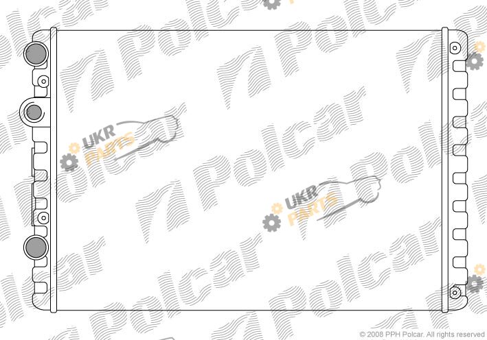 Радиатор охлаждения двигателя Polcar 952408A2
