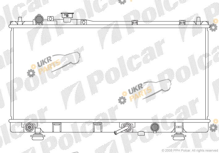 Радиатор охлаждения двигателя Polcar 450908-4