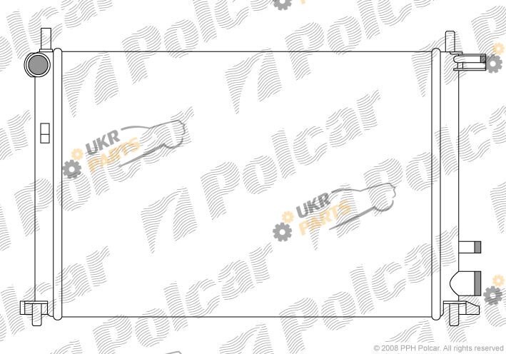 Радиатор охлаждения двигателя Polcar 321008A1