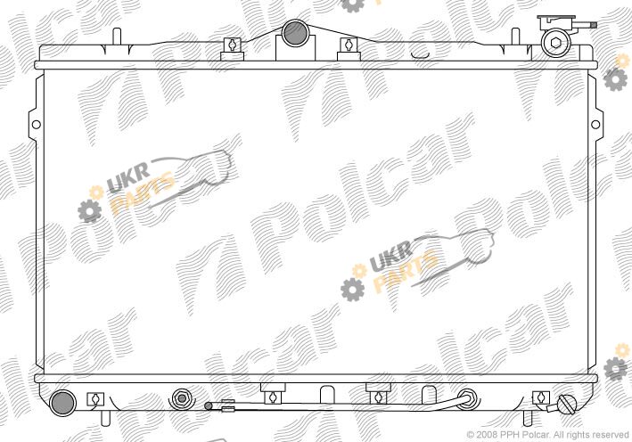Радиатор охлаждения двигателя Polcar 401108-2