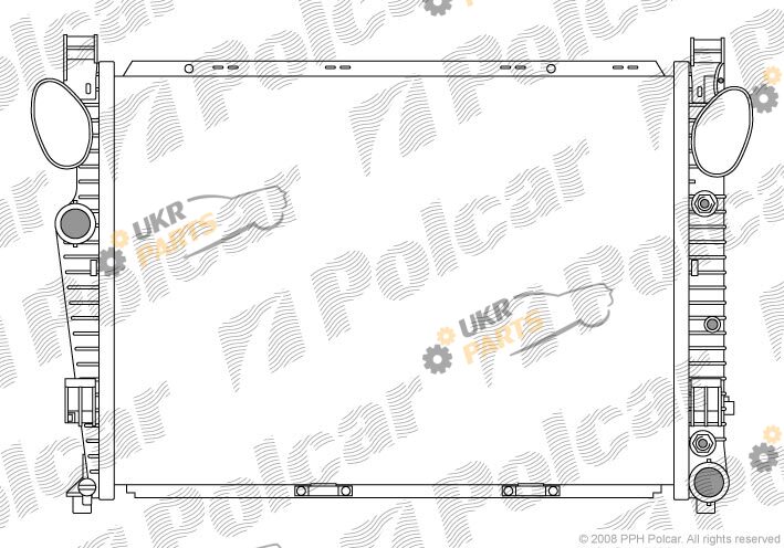 Радиатор охлаждения двигателя Polcar 502508-4