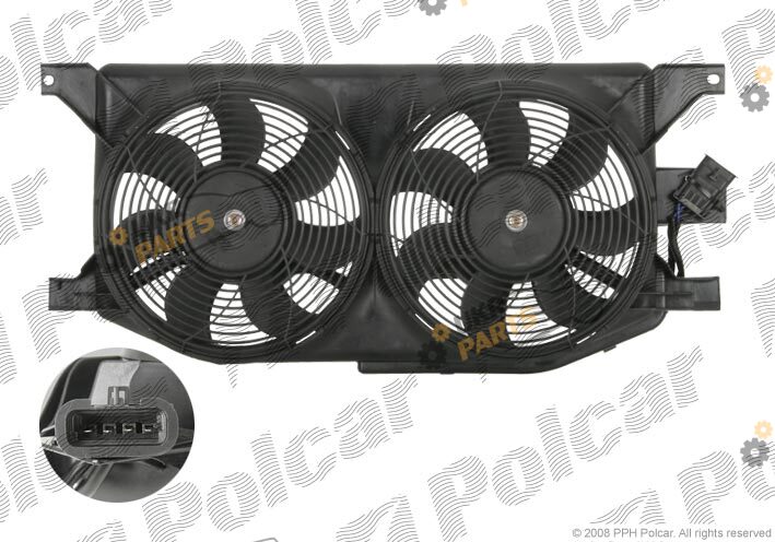 Вентилятор охлаждения двигателя Polcar 504423W2