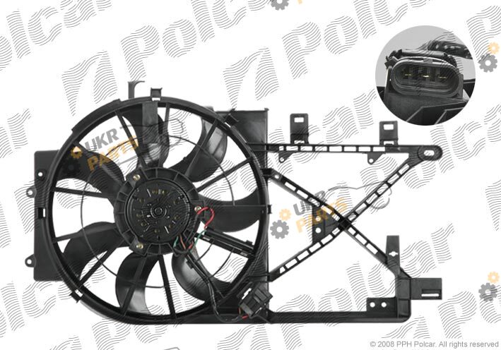 Вентилятор охлаждения двигателя Polcar 551623W3