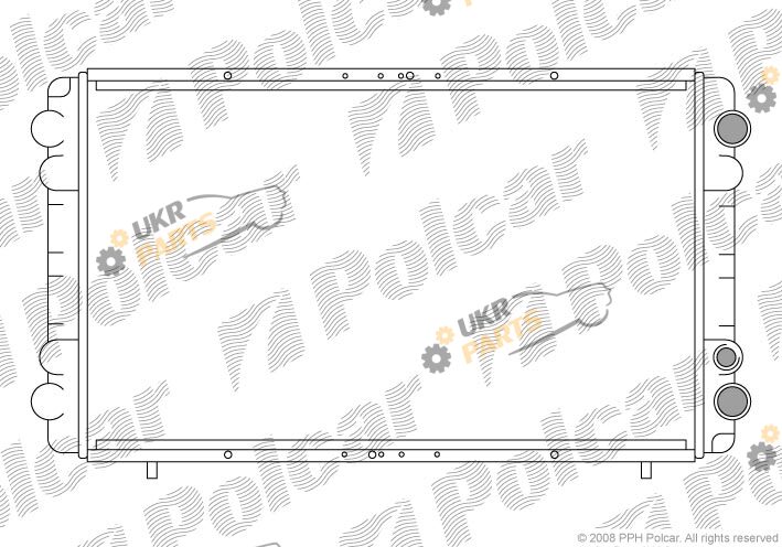 Радиатор охлаждения двигателя Polcar 604008A2