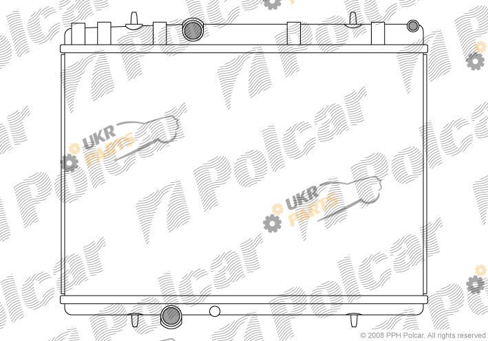Радиатор охлаждения двигателя Polcar 5748085X