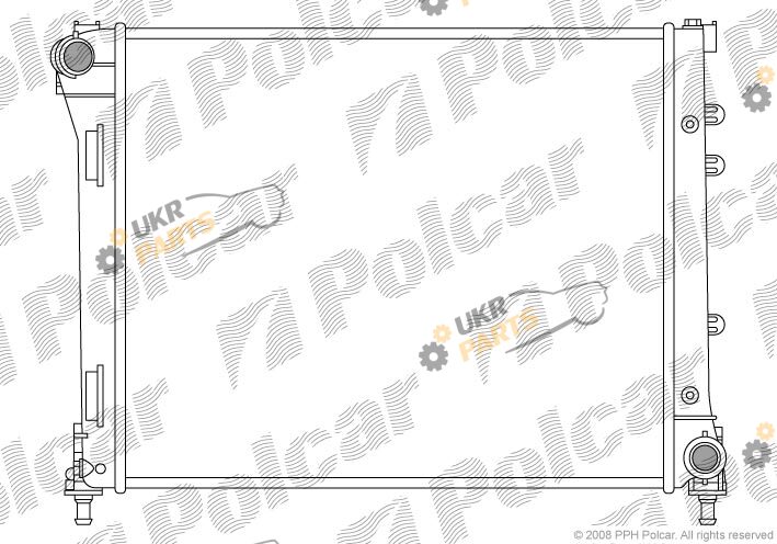 Радиатор охлаждения двигателя Polcar 3035083X